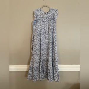 Floral sleeveless maxi